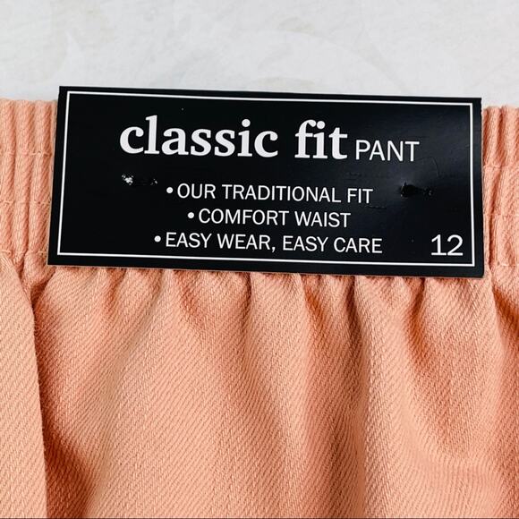 Alfred Dunner Classic Fit Apricot 12 Short NEW - Picture 5 of 9